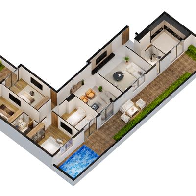 Duplex premium Tinjis Mall